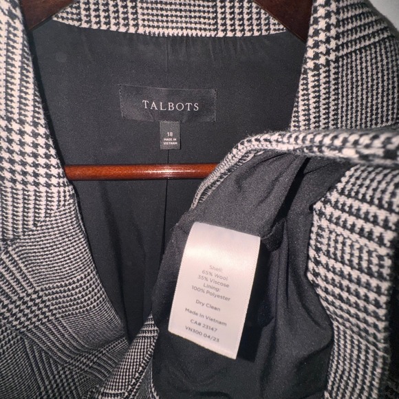 Talbots Women's Plaid Blazer Jacket‎ Size 18 Career Wear Business Casual - Picture 5 of 12
